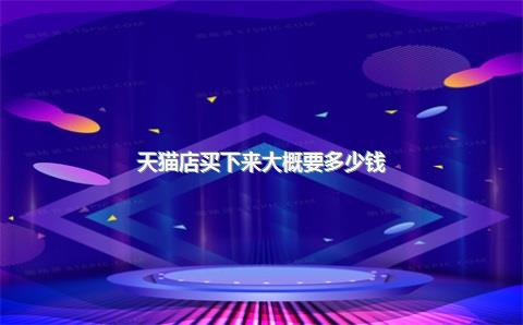 天猫店买下来大概要多少钱？