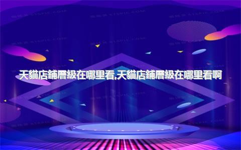 天貓店鋪層級在哪里看，天貓店鋪層級在哪里看啊