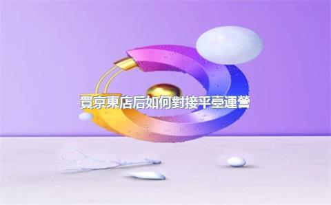 買京東店后如何對接平臺運營？